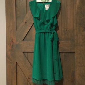 Blush by US Angels emerald dress for girls